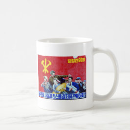 Poster van de Noord-Koreaanse Communistische Parti Koffiemok