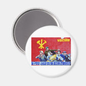 Poster van de Noord-Koreaanse Communistische Parti Magneet (Voorkant / Achterkant)