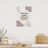 Poster van de notering voor ziekenhuis, medisch ce (Keuken)