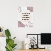 Poster van de notering voor ziekenhuis, medisch ce (Thuiskantoor)