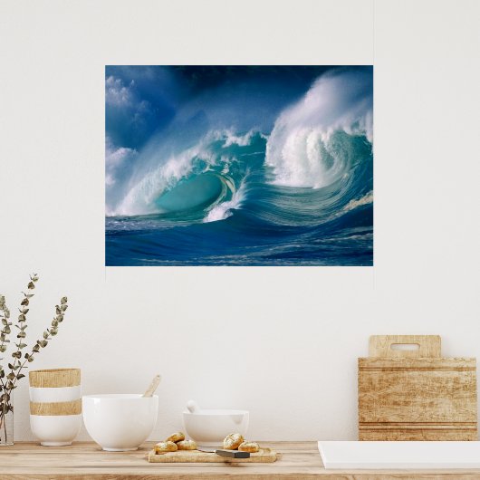 poster van de oceaangolf (Keuken)