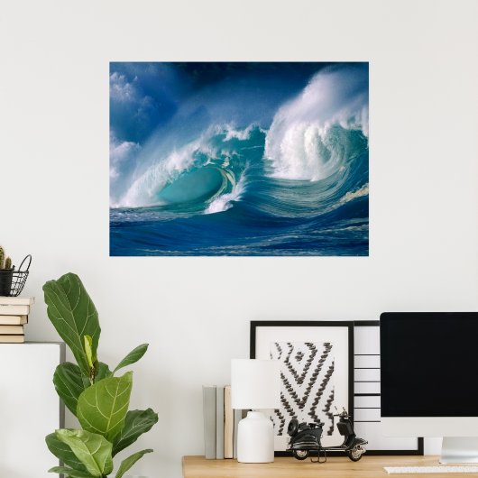 poster van de oceaangolf (Thuiskantoor)