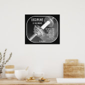 Poster van de odybuilding met Citaat 003 (Keuken)