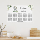 Poster van de olievloeistoilaag-Baby shower (Keuken)