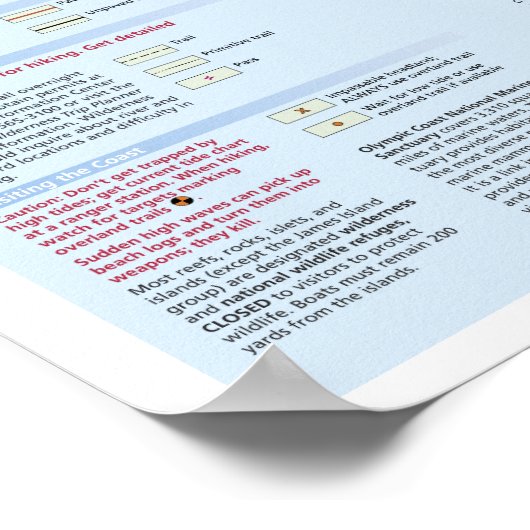 Poster van de Olympische kaart (Hoek)