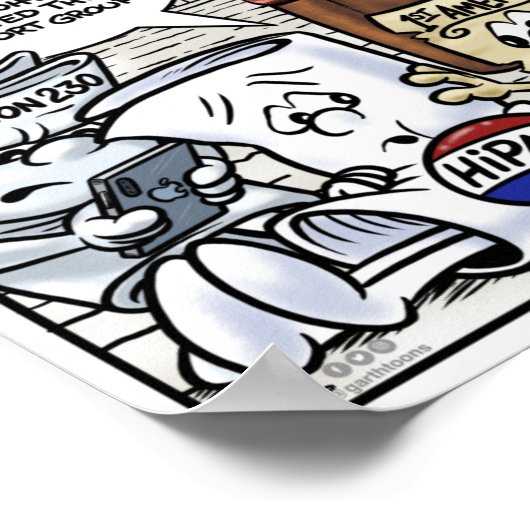 Poster van de ondersteuningsgroep (Hoek)