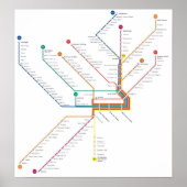 Poster van de onderweg Philadelphia (Voorkant)