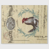 Poster van de ontkoppeling van de pluimveehouderij cadeaupapier (Vlak)