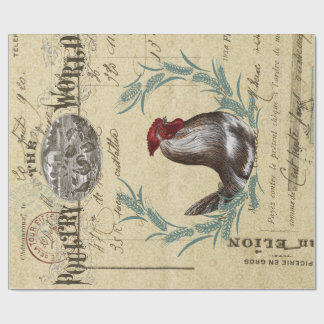 Poster van de ontkoppeling van de pluimveehouderij cadeaupapier