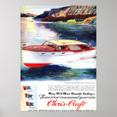 Poster van de oorlogsbassins Chris-Craft (Voorkant)