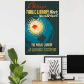Poster van de Openbare Bibliotheek van Chicago  (Thuiskantoor)