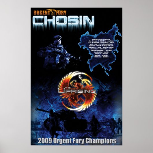 Poster van de opstand in Chosin (Voorkant)