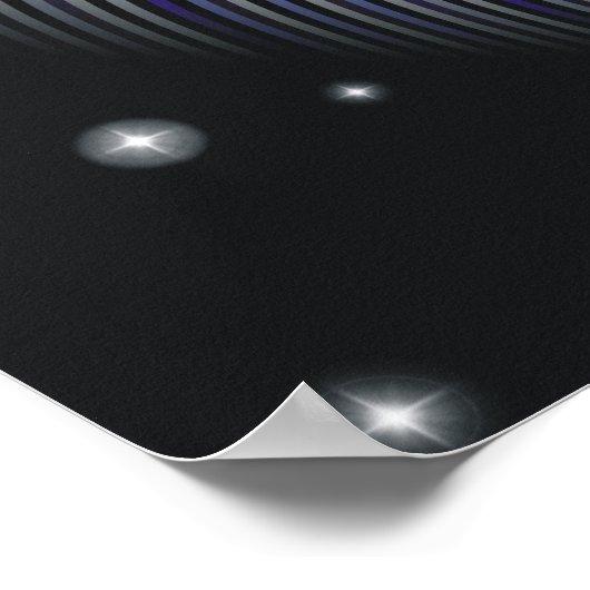 Poster van de optische illusie van de trommelopeni (Hoek)