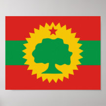 Poster van de Oromo-vlag