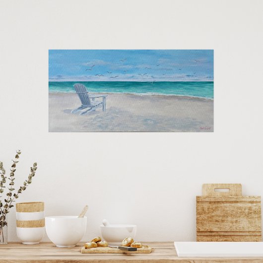 Poster van de oude Adirondack-stoel - door Just Da (Keuken)