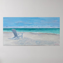 Poster van de oude Adirondack-stoel - door Just Da