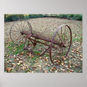 Poster van de oude hooivork (Voorkant)