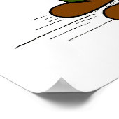 Poster van de oude Man Waving Beard (Hoek)