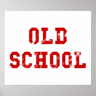 Poster van de oude school   Oldskool Gifts