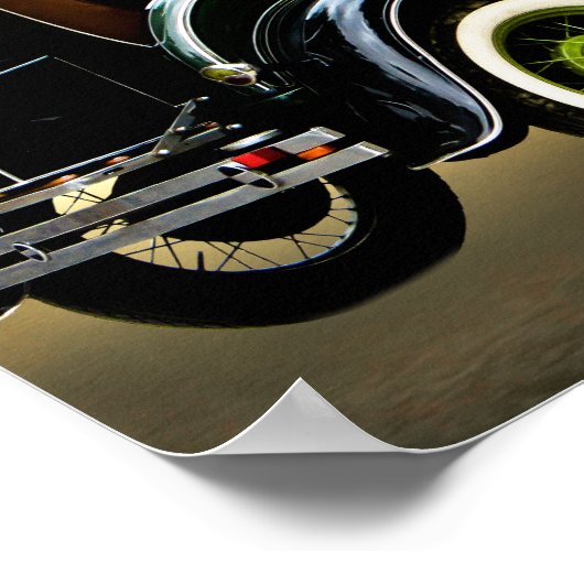 poster van de oude tijdopnemer (Hoek)