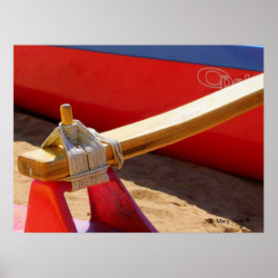 Poster van de outrigger Canoe