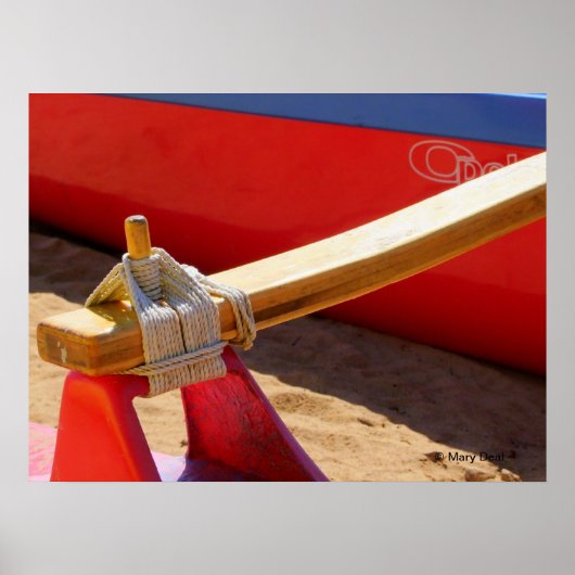 Poster van de outrigger Canoe (Voorkant)