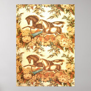 Poster van de paardenpest