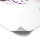 Poster van de Paarse partij bij de Floral-Pensioen (Hoek)