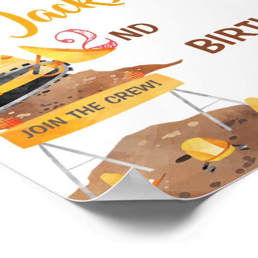 Poster van de partij van de partij van de bouw Wel (Hoek)