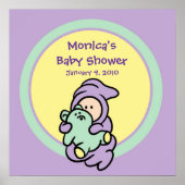 Poster van de partij voor Baby shower (Voorkant)
