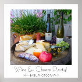 Poster van de partij Wijn en Kaas! (Voorkant)