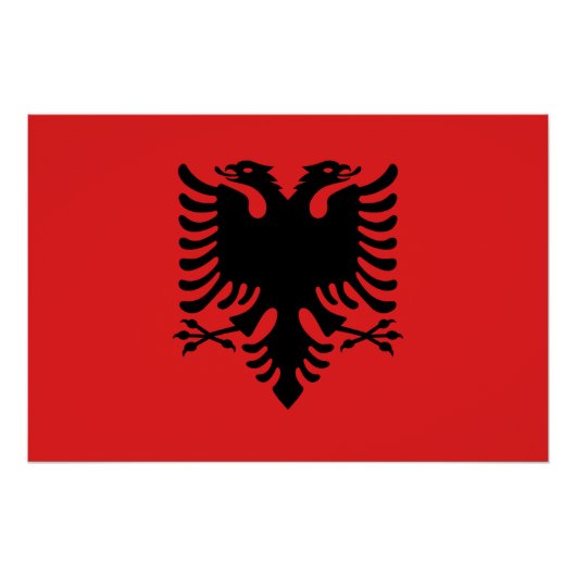 Poster van de patriottische muur met vlag van Alba (Voorkant)