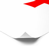 Poster van de patriottische muur met vlag van Geor (Hoek)