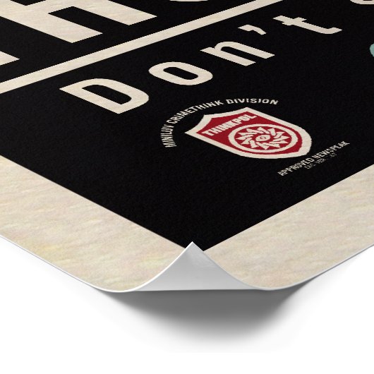 Poster van de politie (Hoek)