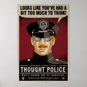 Poster van de politie