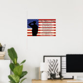 Poster van de politiebegeerder (Thuiskantoor)