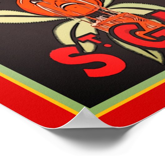  Poster van de Pop van Sint-Galmier Soda (Hoek)