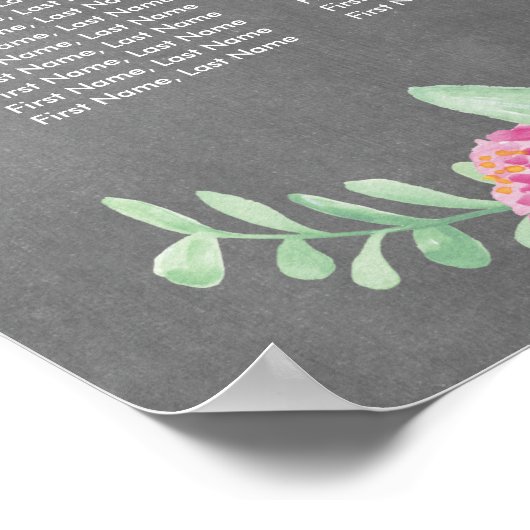 Poster van de posy tuinbouwkaart (Hoek)