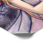 Poster van de prachtige Angel Fairy Waterverf (Hoek)