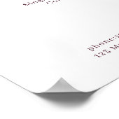 Poster van de prijslijst van de moderne bloem (Hoek)