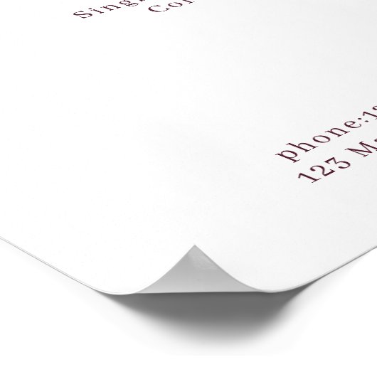 Poster van de prijslijst van de moderne bloem (Hoek)