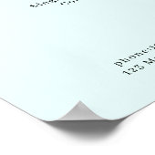 Poster van de prijslijst van de moderne bloem (Hoek)