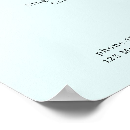 Poster van de prijslijst van de moderne bloem (Hoek)