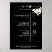 Poster van de prijslijst van de moderne bloem (Voorkant)