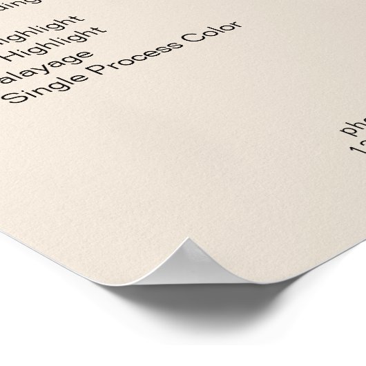 Poster van de prijslijst voor moderne diamanten (Hoek)