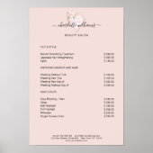 Poster van de prijslijst voor moderne diamanten (Voorkant)