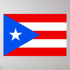 Poster van de Puerto Ricaanse vlag (Puerto Rico)