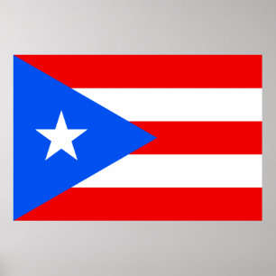 Poster van de Puerto Ricaanse vlag (Puerto Rico)