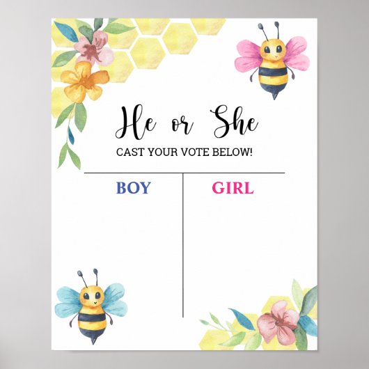 Poster van de Raad van bestuur van bijen (Voorkant)