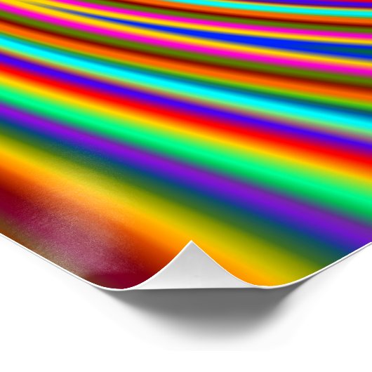 Poster van de radionolflaag van de kleur (Hoek)